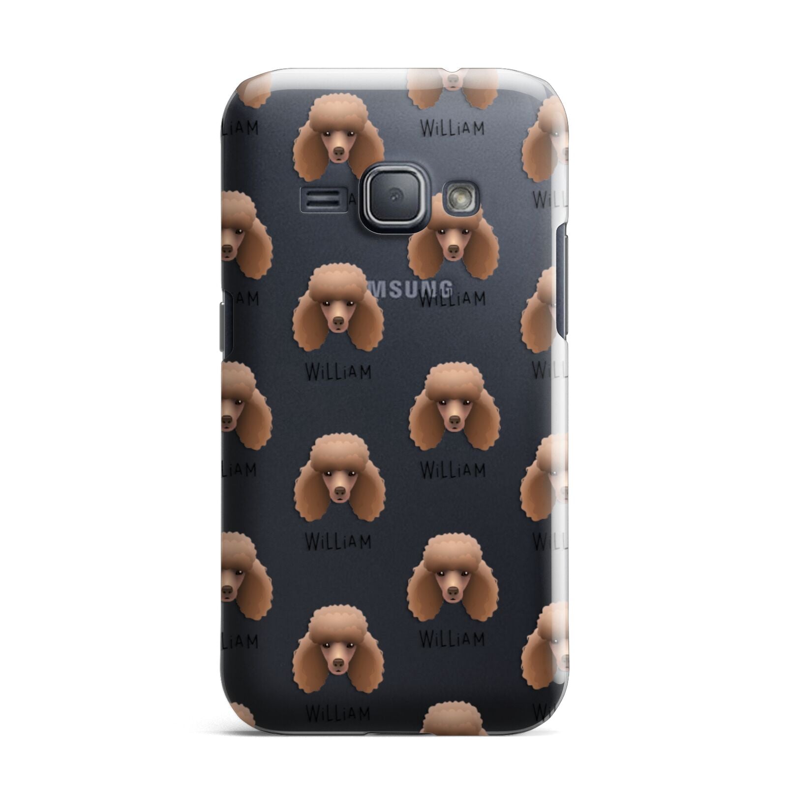 Miniature Poodle Icon with Name Samsung Galaxy J1 2016 Case