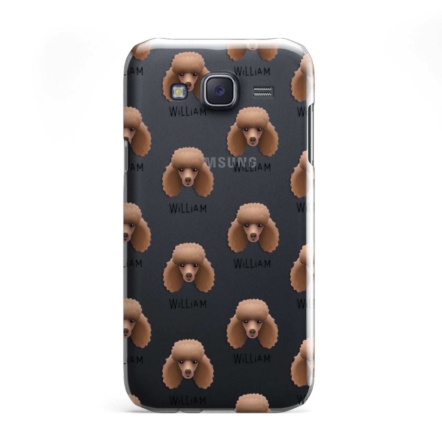 Miniature Poodle Icon with Name Samsung Galaxy J5 Case