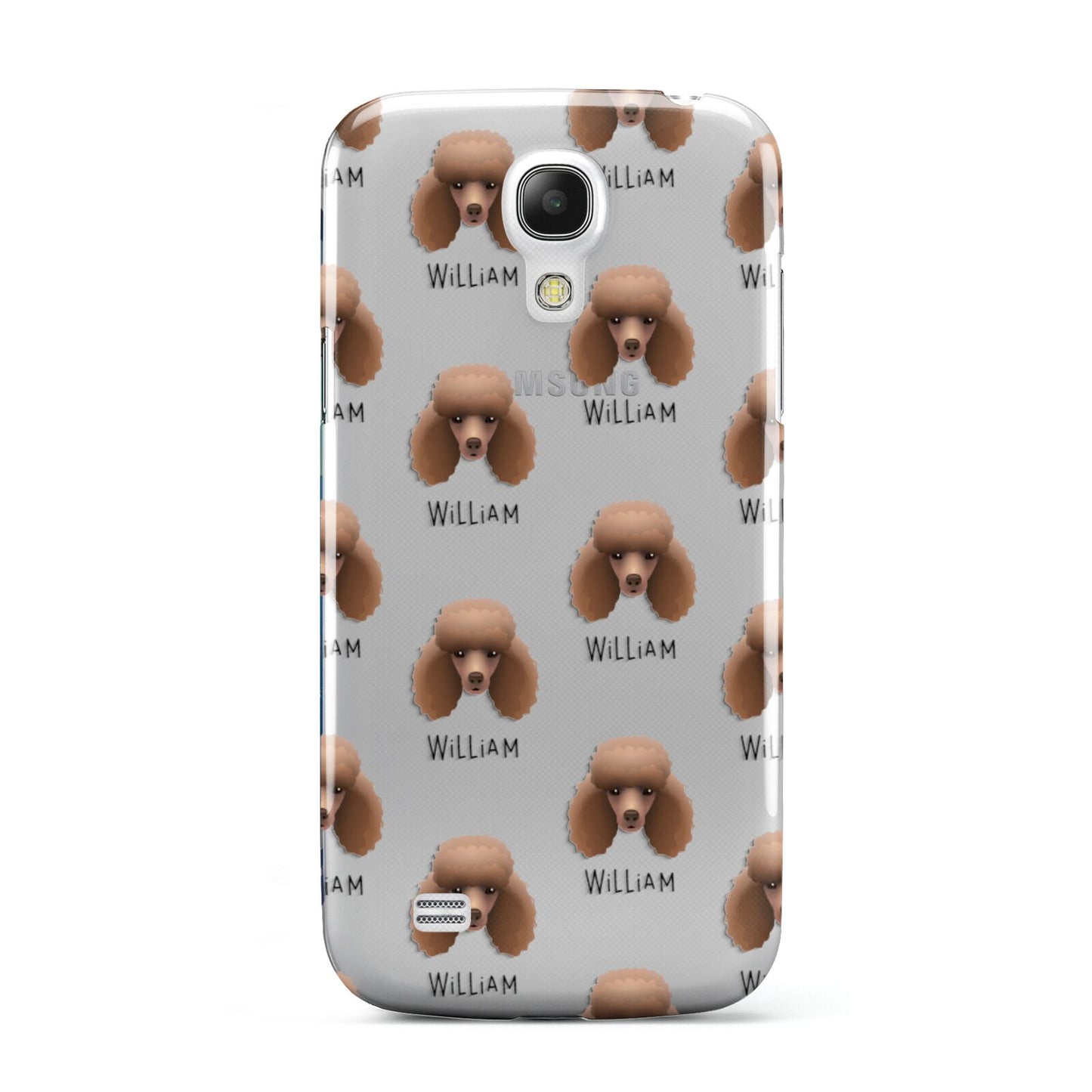 Miniature Poodle Icon with Name Samsung Galaxy S4 Mini Case