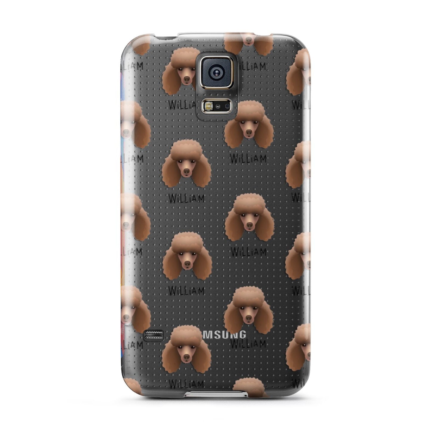Miniature Poodle Icon with Name Samsung Galaxy S5 Case