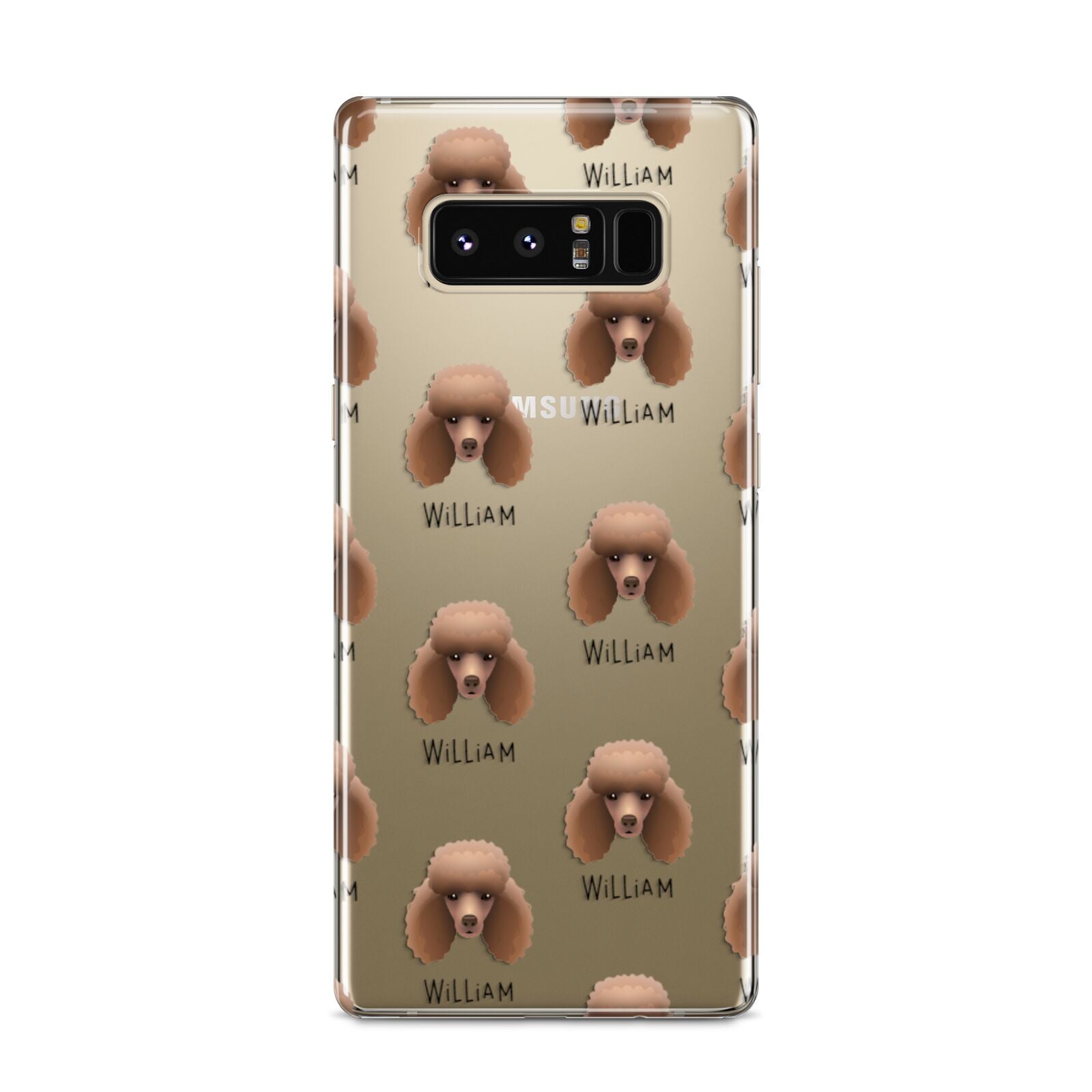 Miniature Poodle Icon with Name Samsung Galaxy S8 Case