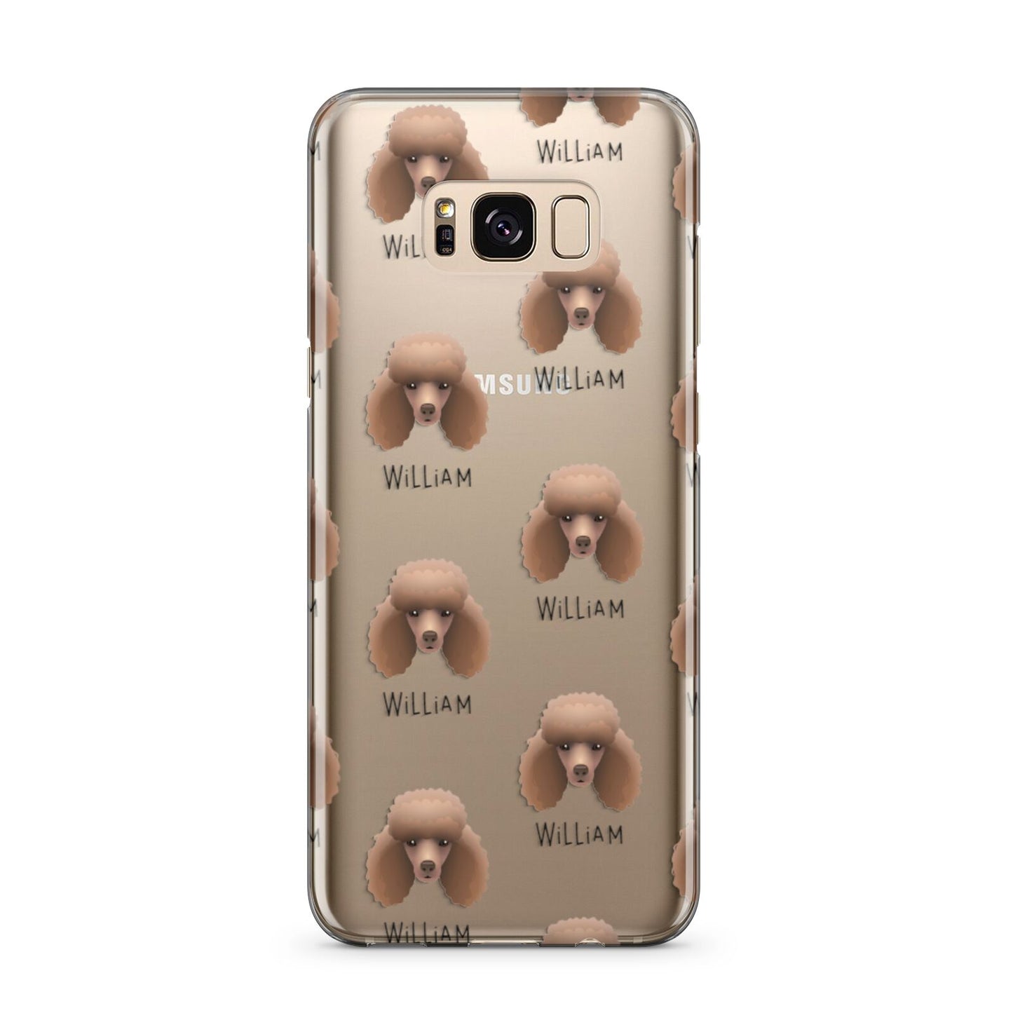 Miniature Poodle Icon with Name Samsung Galaxy S8 Plus Case