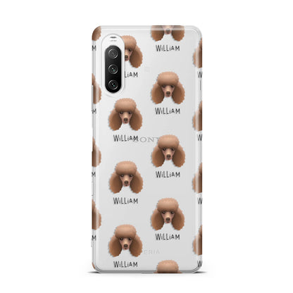 Miniature Poodle Icon with Name Sony Xperia 10 III Case