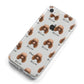 Miniature Poodle Icon with Name iPhone 8 Bumper Case on Silver iPhone Alternative Image