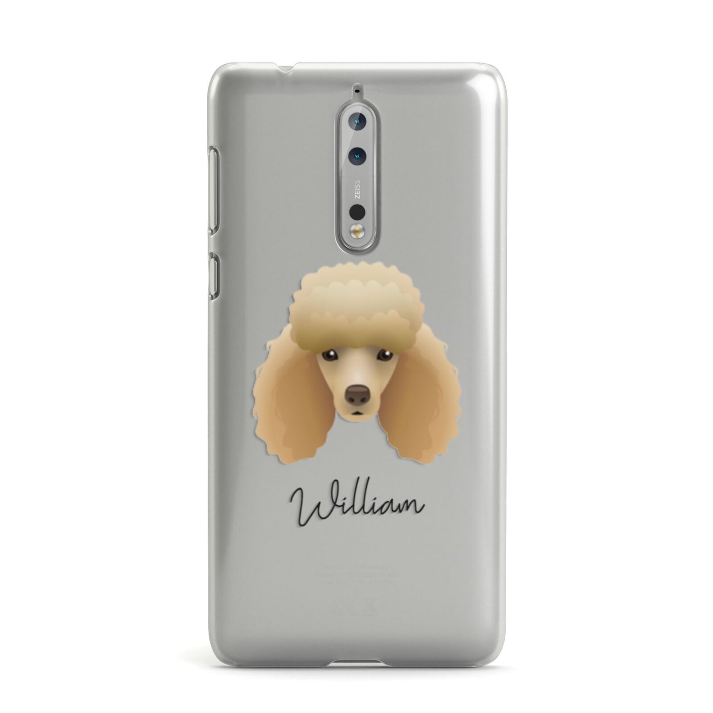 Miniature Poodle Personalised Nokia Case