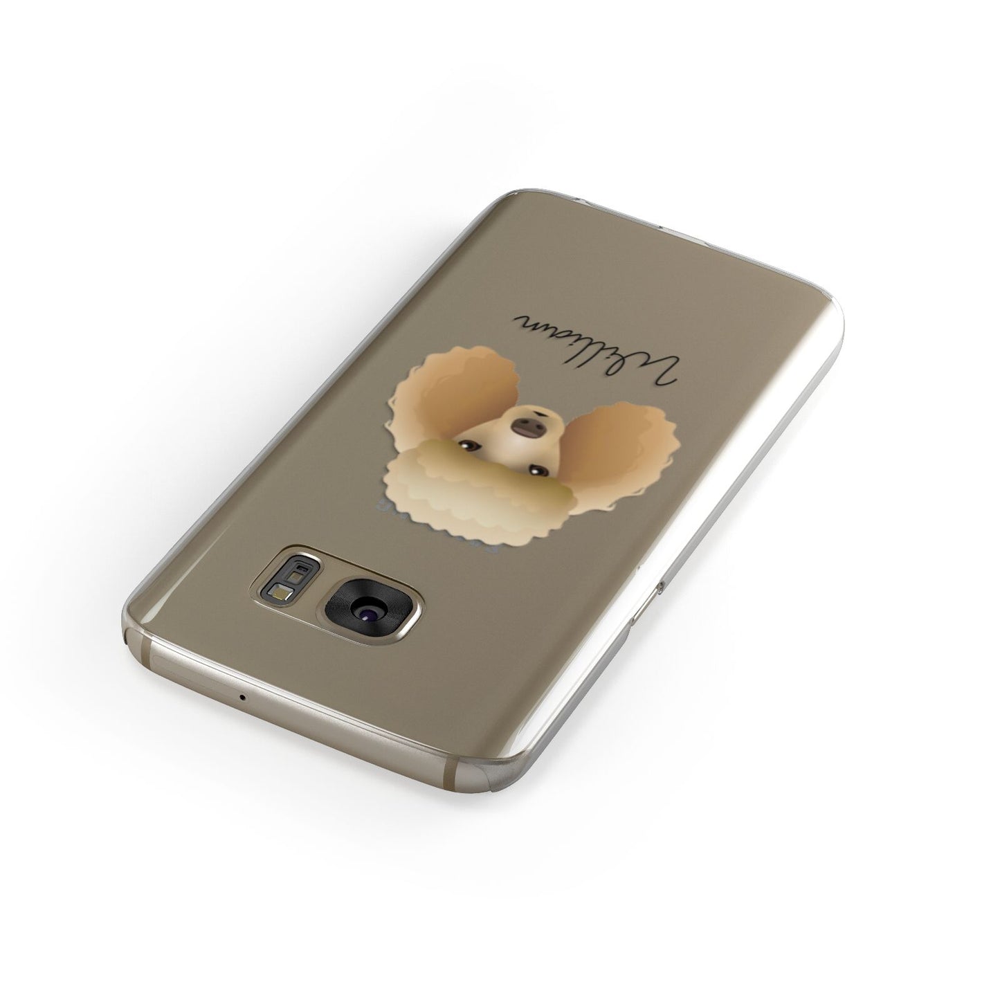 Miniature Poodle Personalised Samsung Galaxy Case Front Close Up