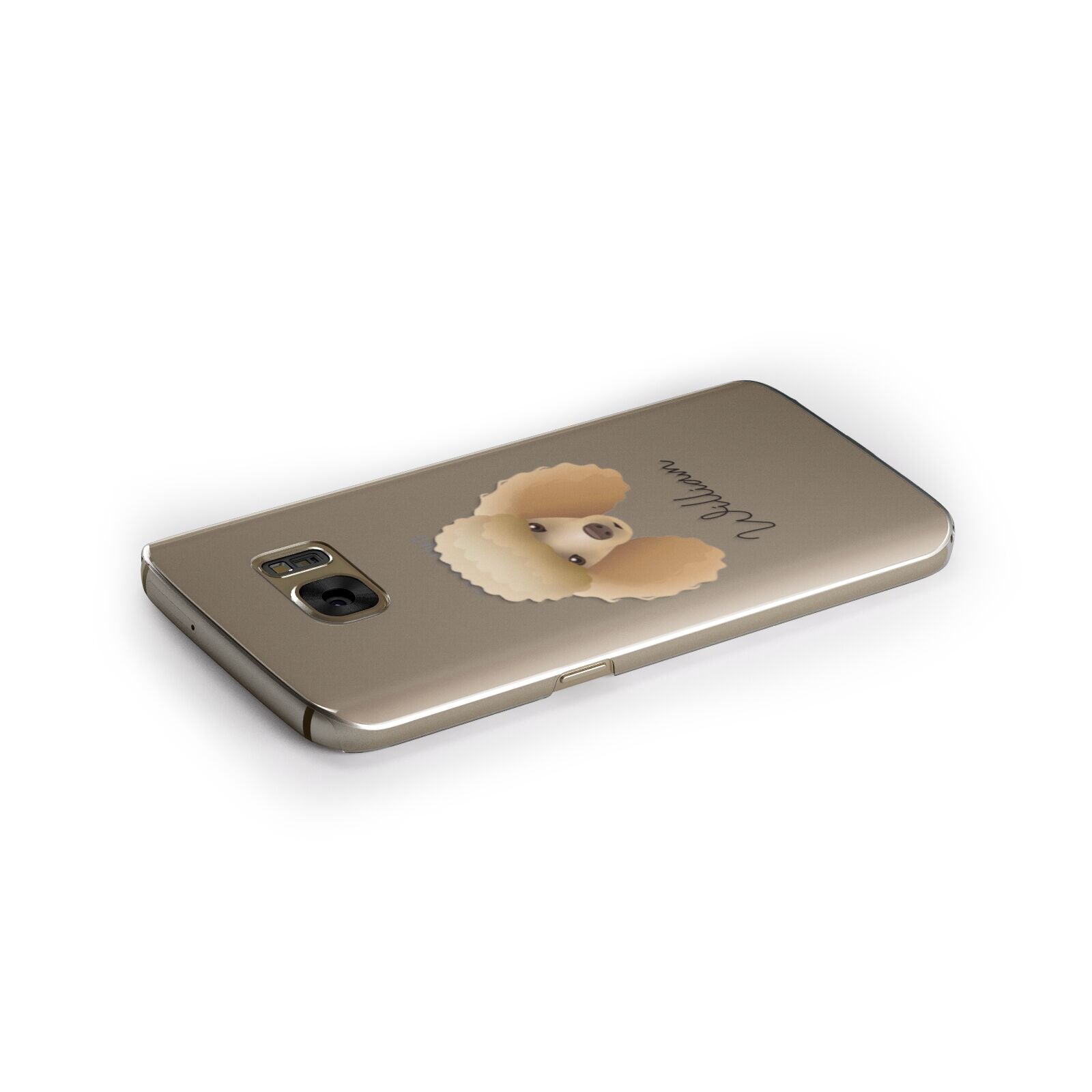 Miniature Poodle Personalised Samsung Galaxy Case Side Close Up