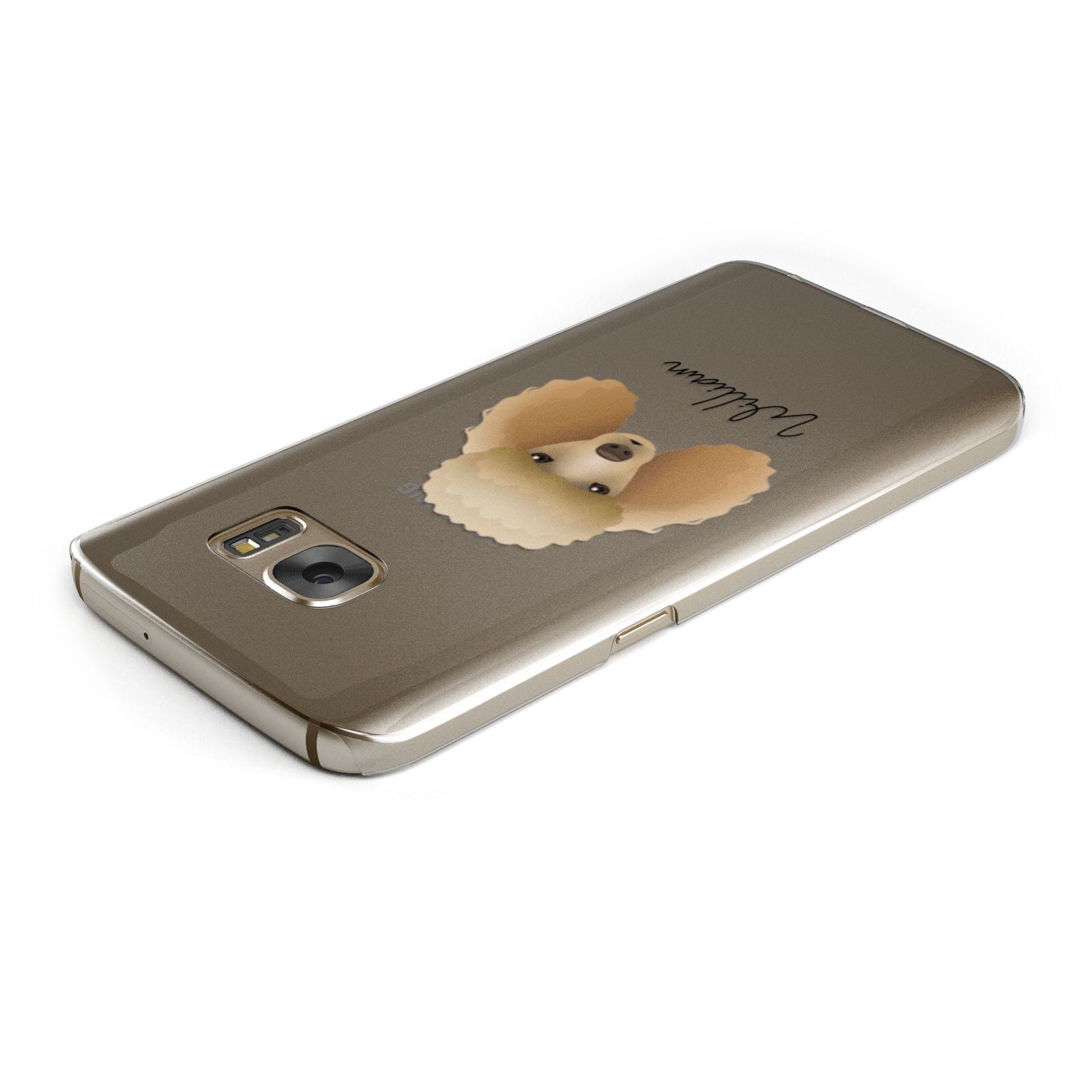 Miniature Poodle Personalised Samsung Galaxy Case Top Cutout