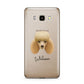 Miniature Poodle Personalised Samsung Galaxy J7 2016 Case on gold phone