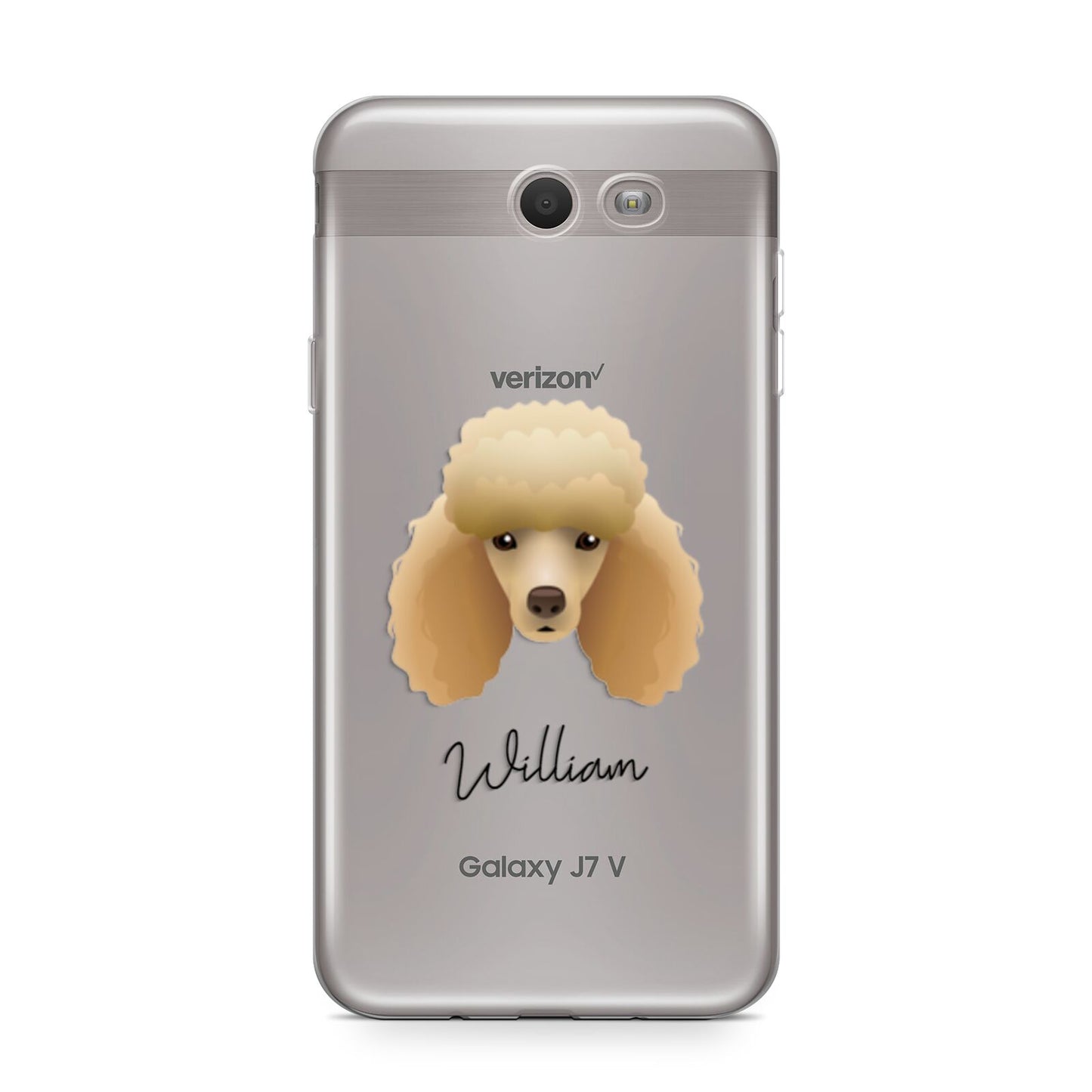 Miniature Poodle Personalised Samsung Galaxy J7 2017 Case