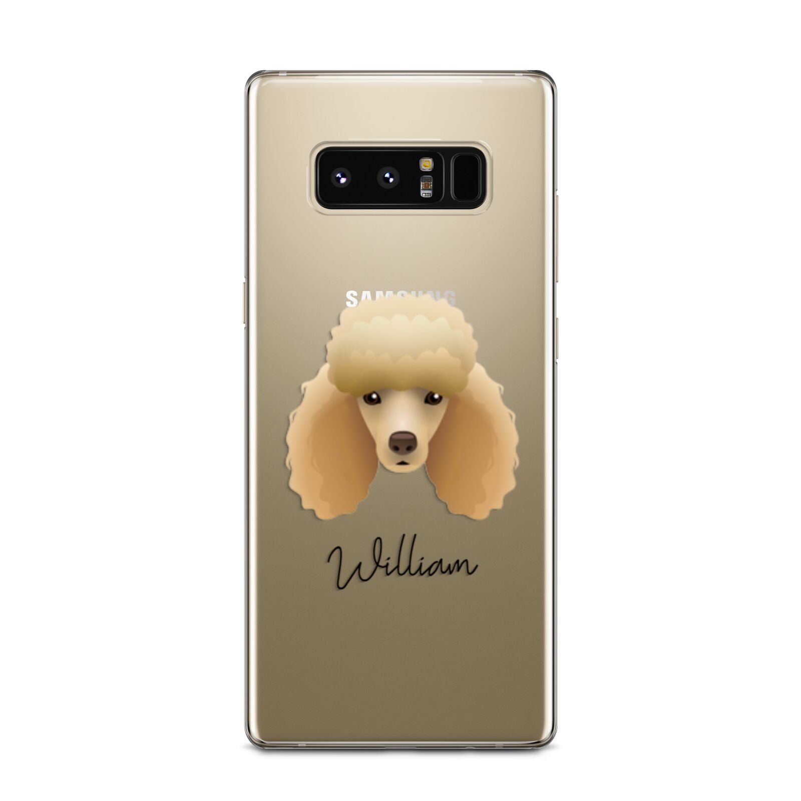 Miniature Poodle Personalised Samsung Galaxy Note 8 Case