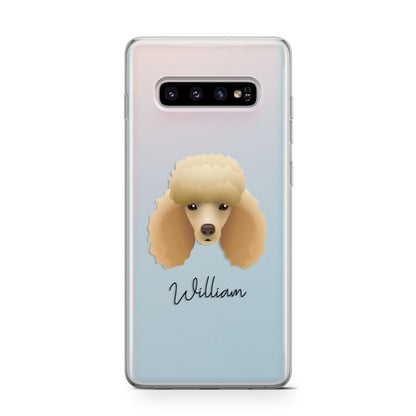 Miniature Poodle Personalised Samsung Galaxy S10 Case