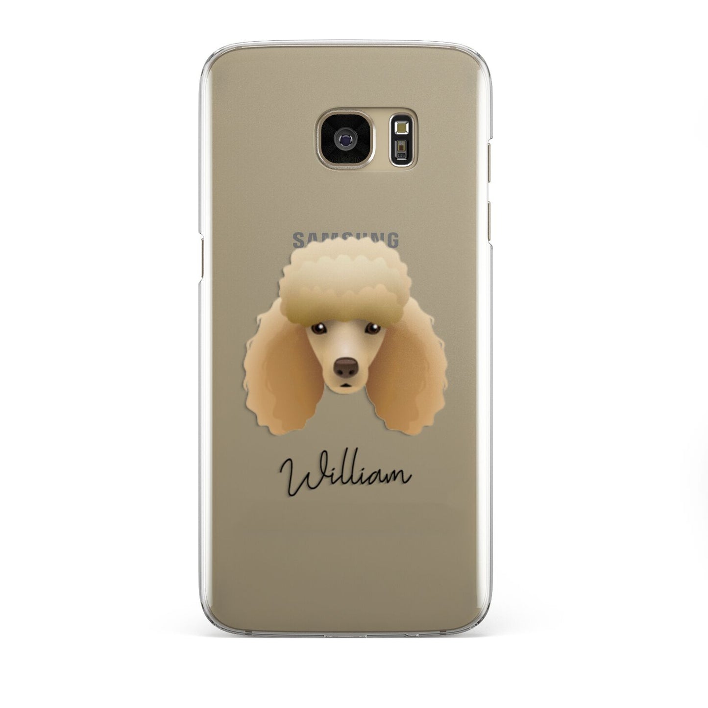 Miniature Poodle Personalised Samsung Galaxy S7 Edge Case