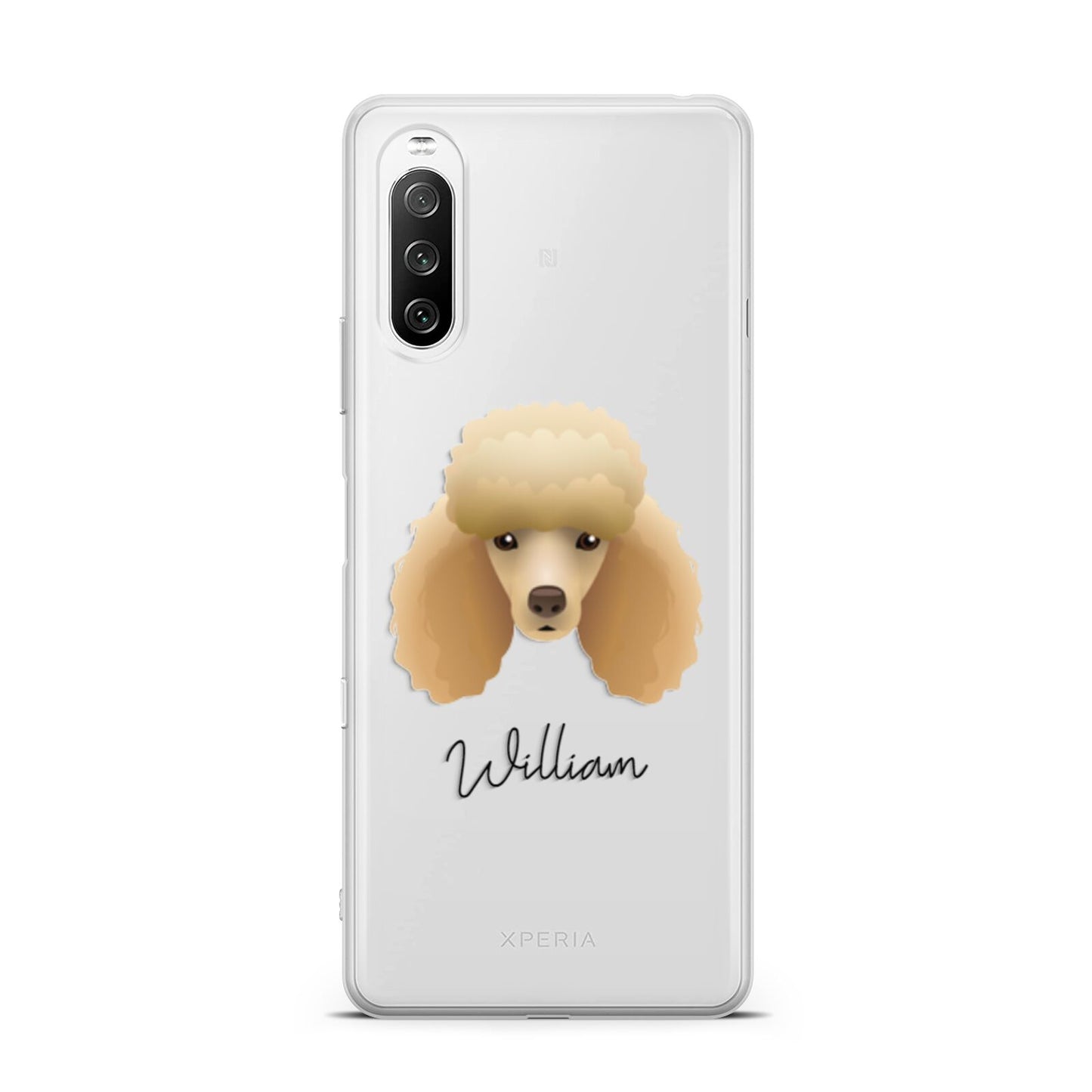 Miniature Poodle Personalised Sony Xperia 10 III Case