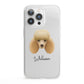 Miniature Poodle Personalised iPhone 13 Pro Clear Bumper Case