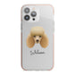 Miniature Poodle Personalised iPhone 13 Pro Max TPU Impact Case with Pink Edges