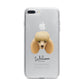 Miniature Poodle Personalised iPhone 7 Plus Bumper Case on Silver iPhone