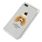 Miniature Poodle Personalised iPhone 8 Plus Bumper Case on Silver iPhone Alternative Image