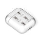 Miniature Schnauzer Icon with Name AirPods Case Laid Flat