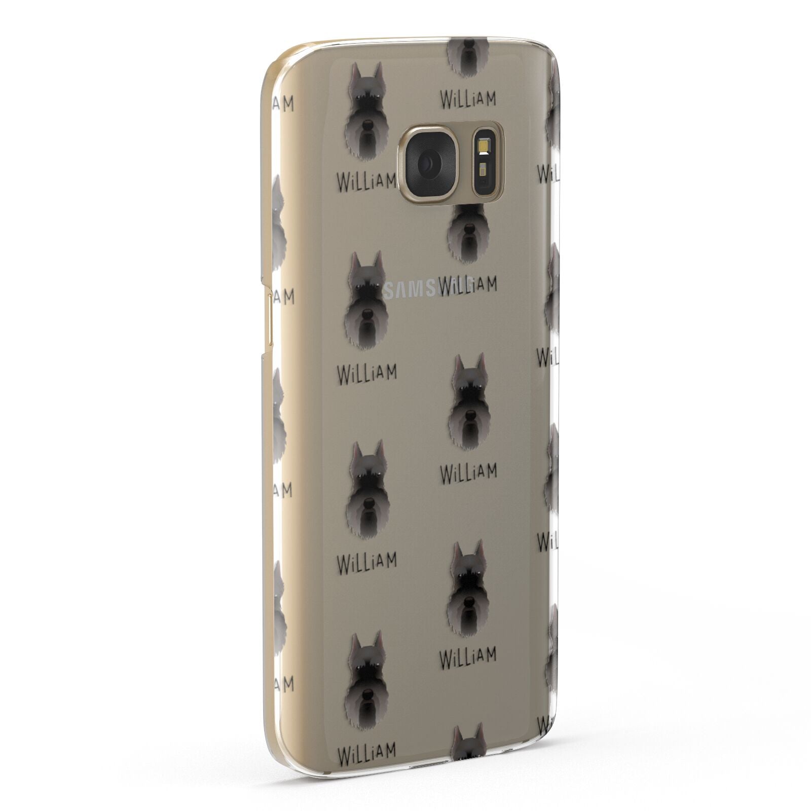 Miniature Schnauzer Icon with Name Samsung Galaxy Case Fourty Five Degrees