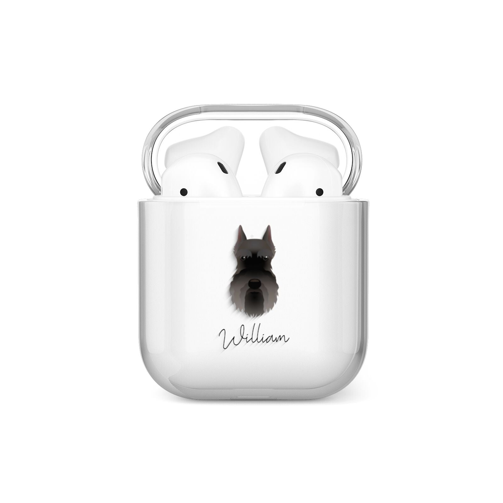 Miniature Schnauzer Personalised AirPods Case