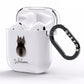 Miniature Schnauzer Personalised AirPods Clear Case Side Image