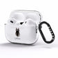 Miniature Schnauzer Personalised AirPods Pro Clear Case Side Image