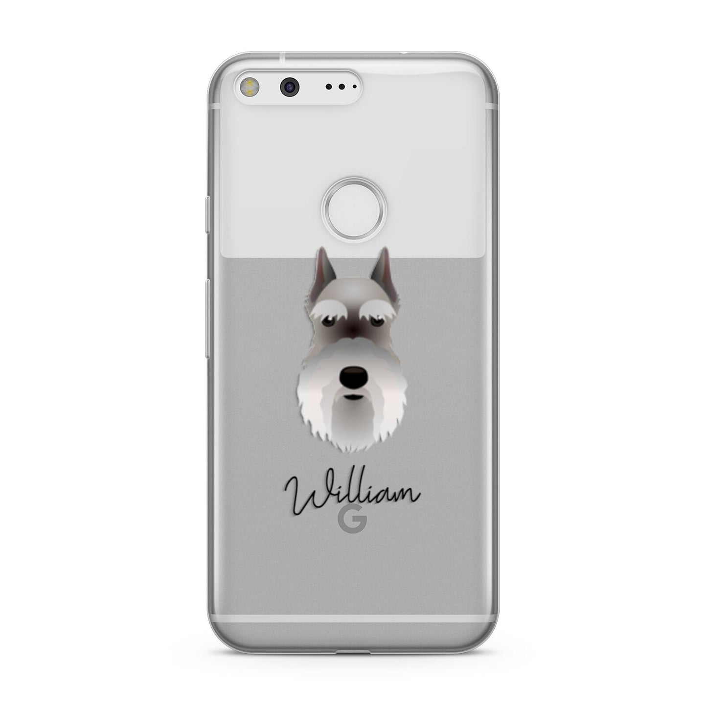Miniature Schnauzer Personalised Google Pixel Case