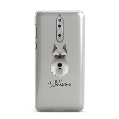 Miniature Schnauzer Personalised Nokia Case