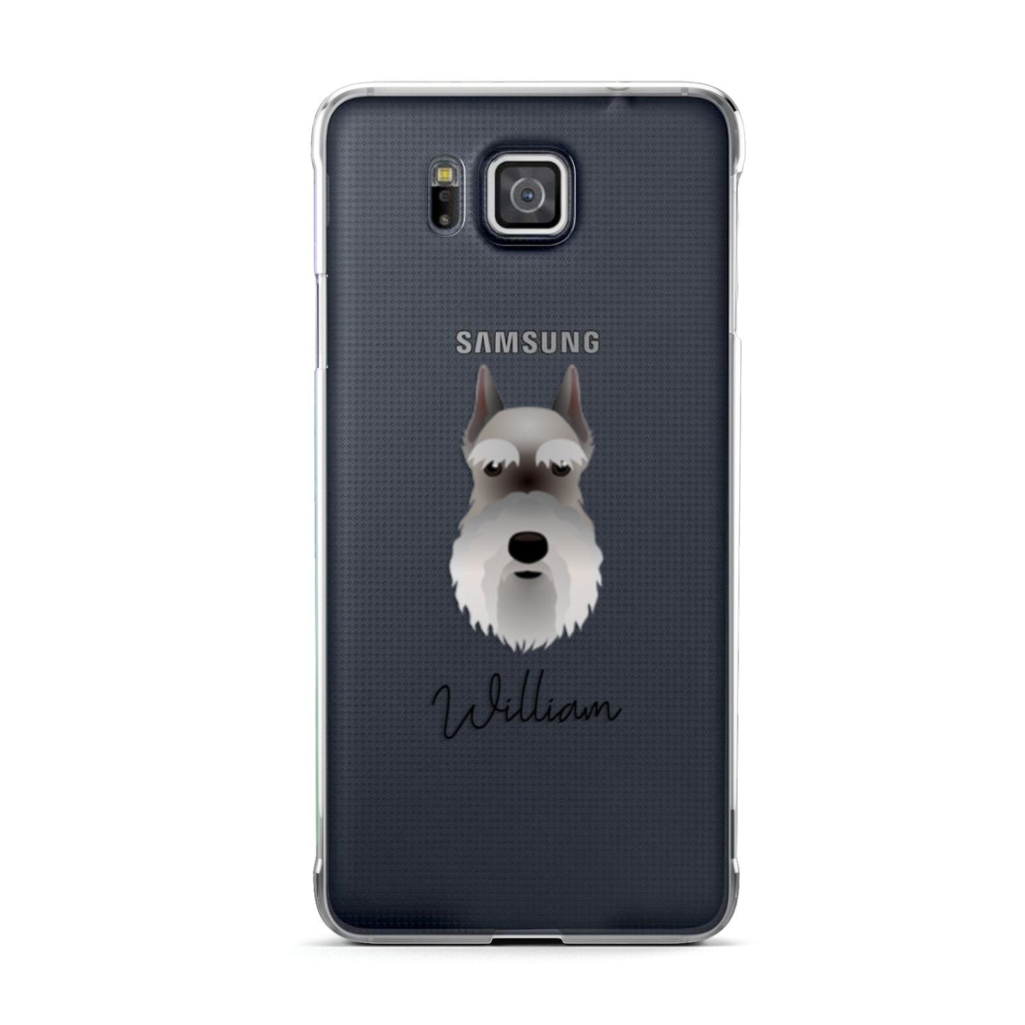 Miniature Schnauzer Personalised Samsung Galaxy Alpha Case