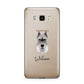 Miniature Schnauzer Personalised Samsung Galaxy J7 2016 Case on gold phone
