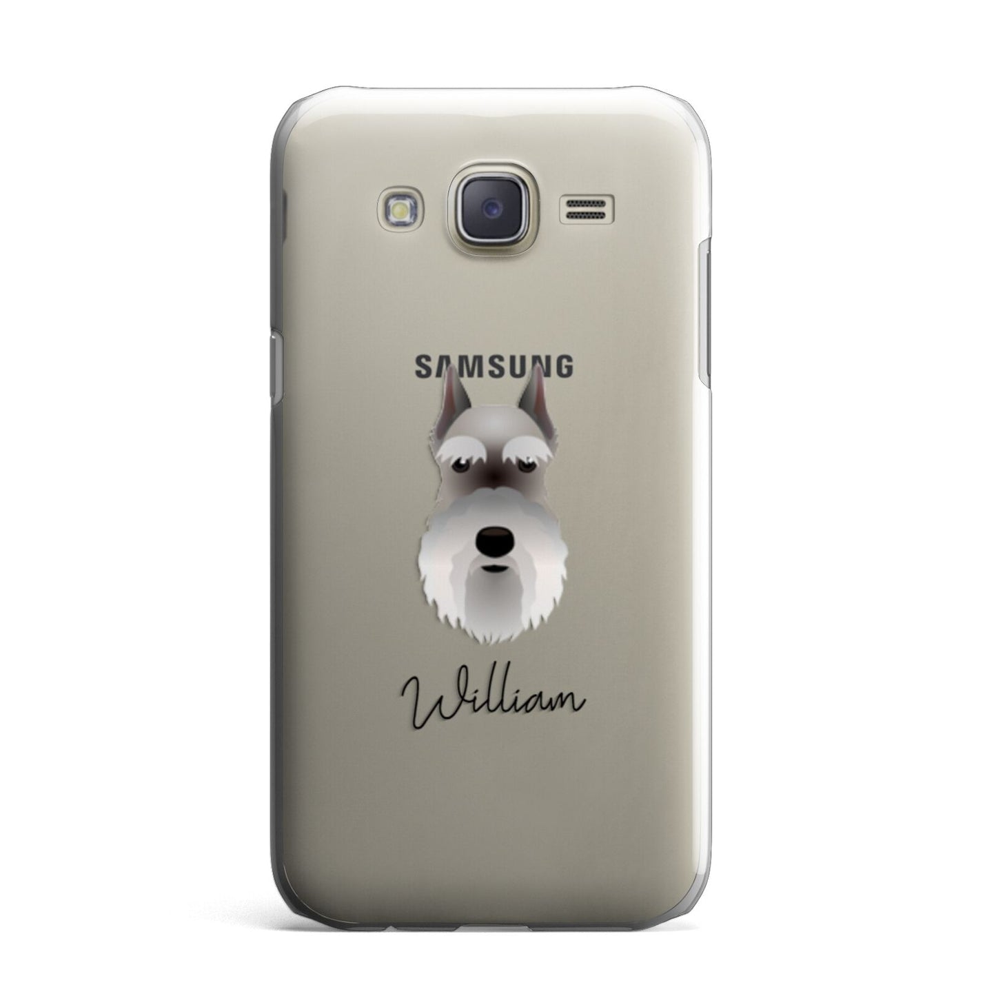 Miniature Schnauzer Personalised Samsung Galaxy J7 Case