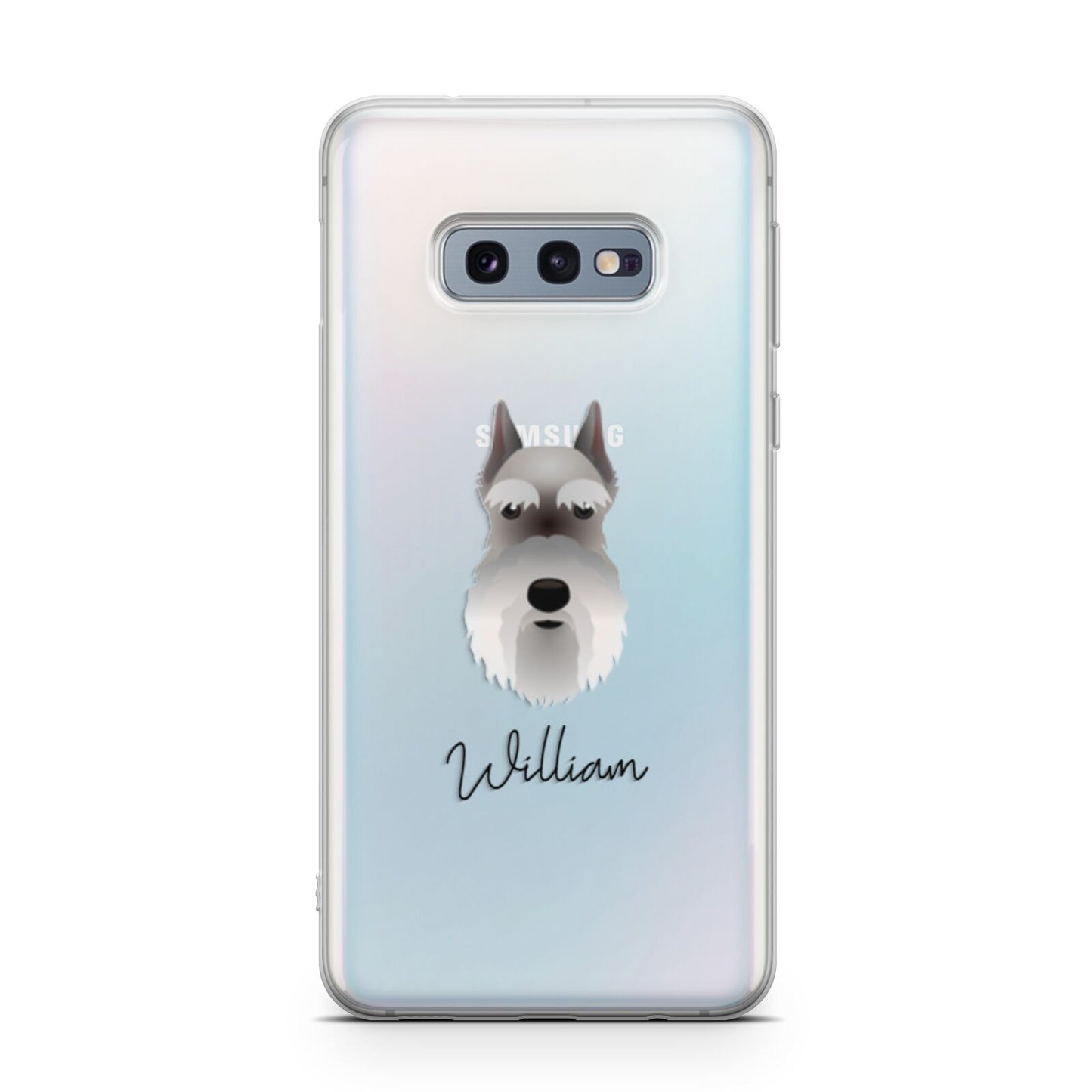 Miniature Schnauzer Personalised Samsung Galaxy S10E Case