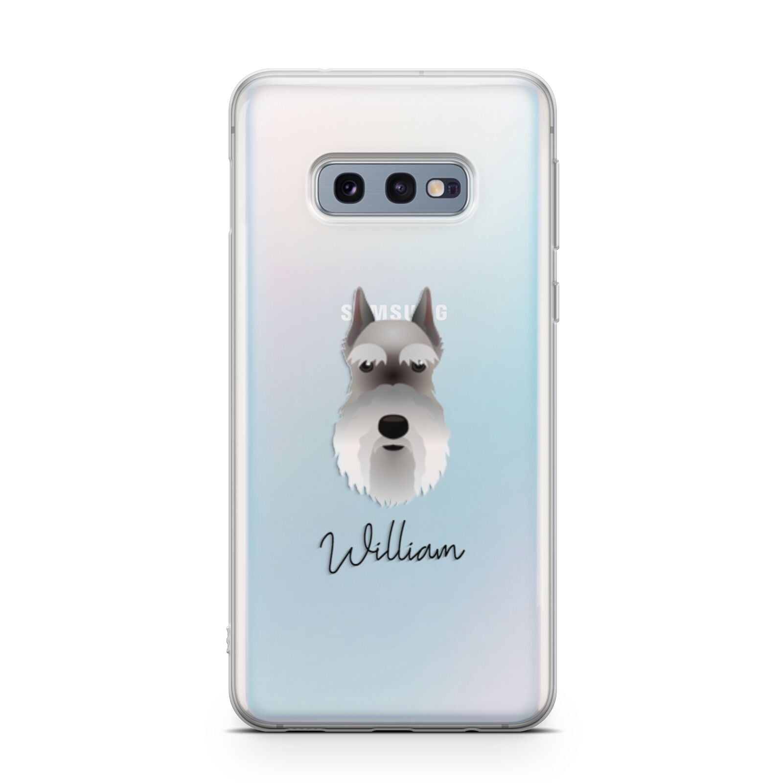 Miniature Schnauzer Personalised Samsung Galaxy S10E Case