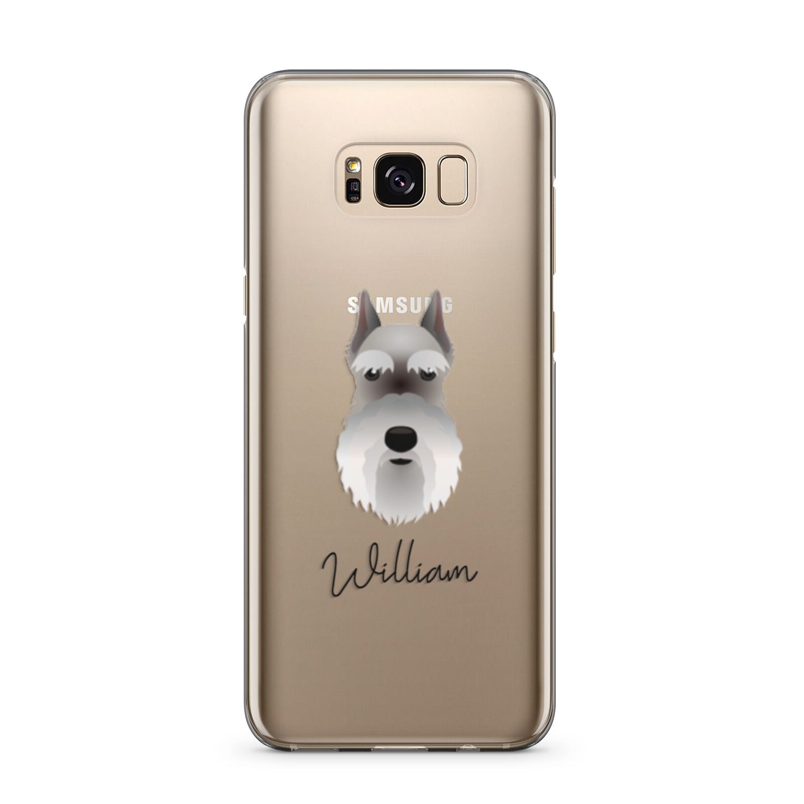 Miniature Schnauzer Personalised Samsung Galaxy S8 Plus Case