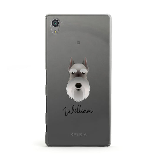 Miniature Schnauzer Personalised Sony Xperia Case