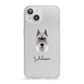 Miniature Schnauzer Personalised iPhone 13 Clear Bumper Case