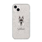 Miniature Schnauzer Personalised iPhone 14 Plus Glitter Tough Case Starlight