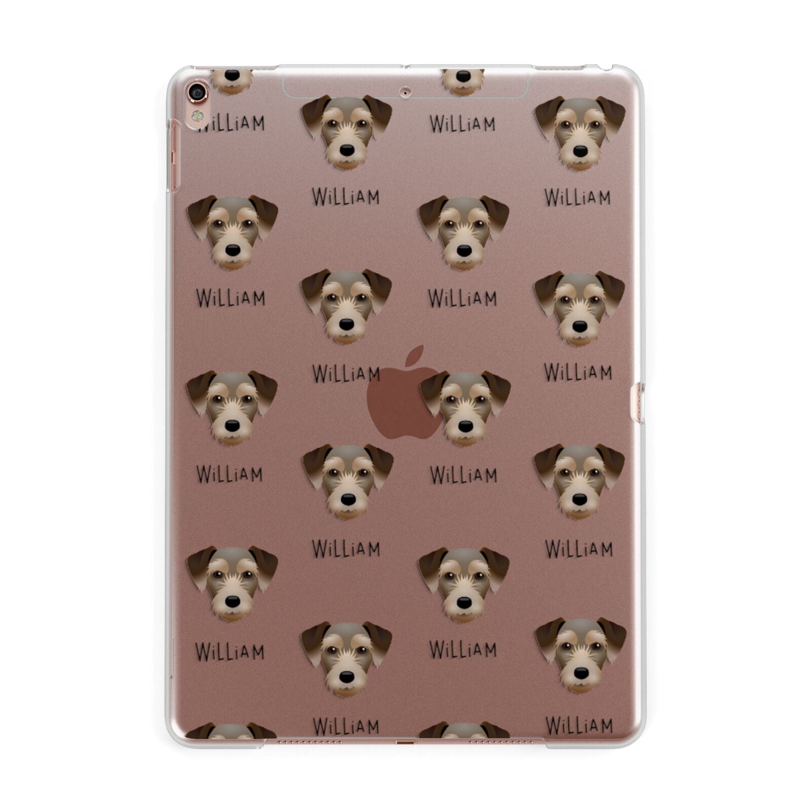 Miniature Schnoxie Icon with Name Apple iPad Rose Gold Case