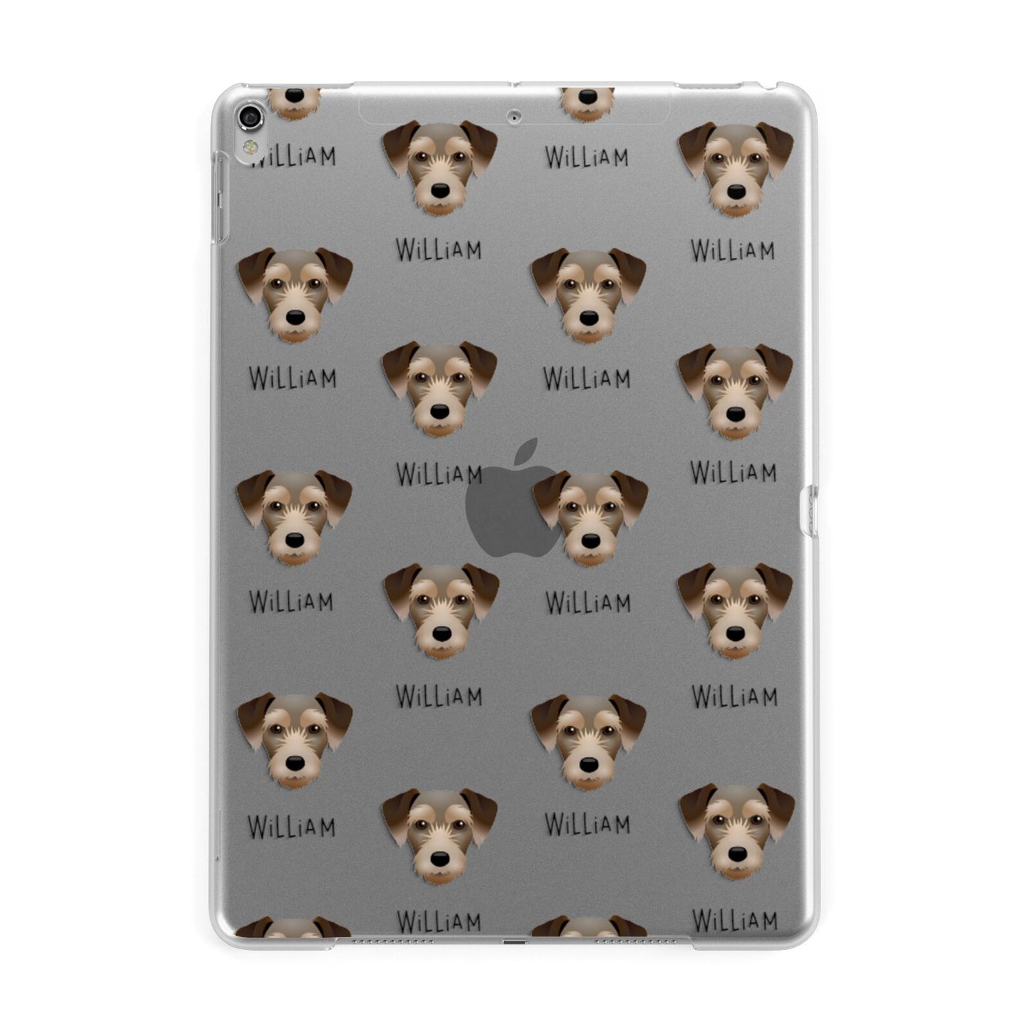 Miniature Schnoxie Icon with Name Apple iPad Silver Case