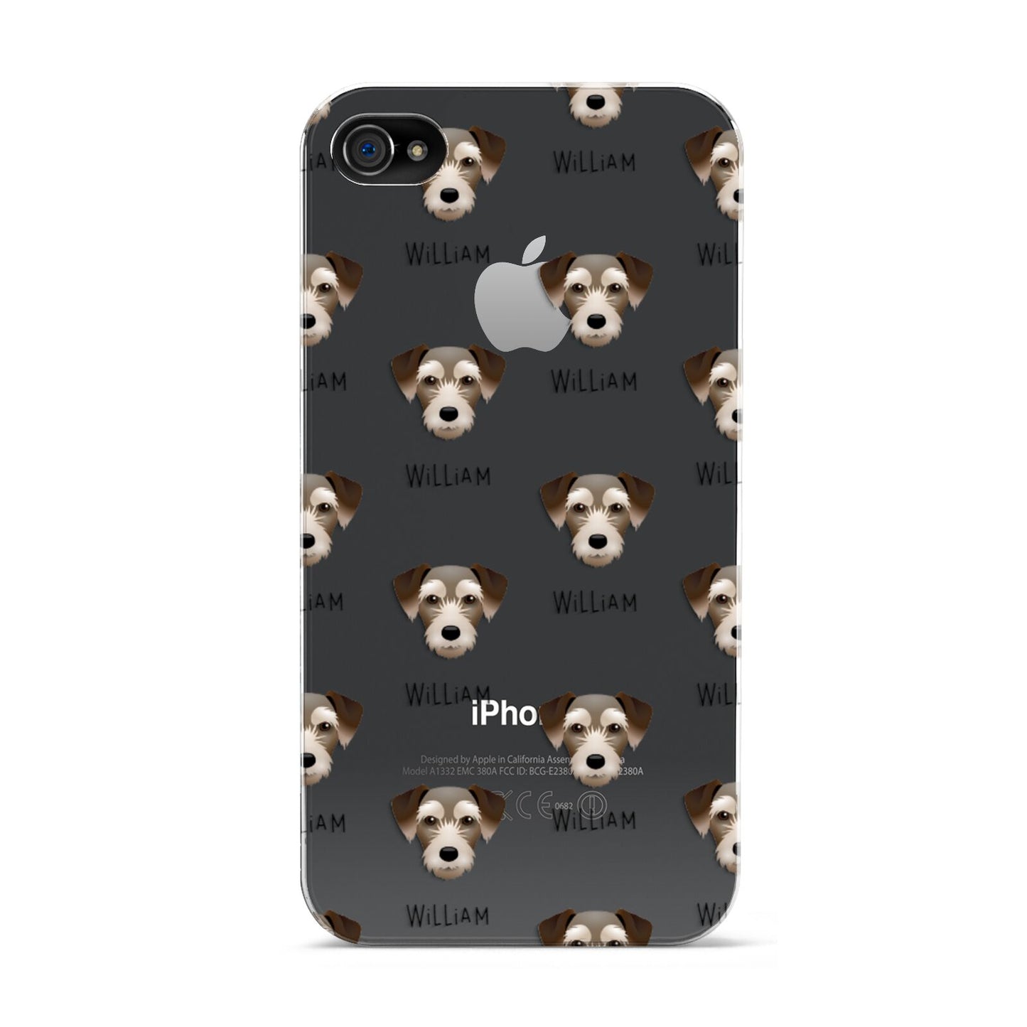 Miniature Schnoxie Icon with Name Apple iPhone 4s Case