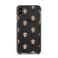 Miniature Schnoxie Icon with Name Apple iPhone Xs Max Impact Case Black Edge on Black Phone