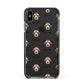 Miniature Schnoxie Icon with Name Apple iPhone Xs Max Impact Case Black Edge on Black Phone