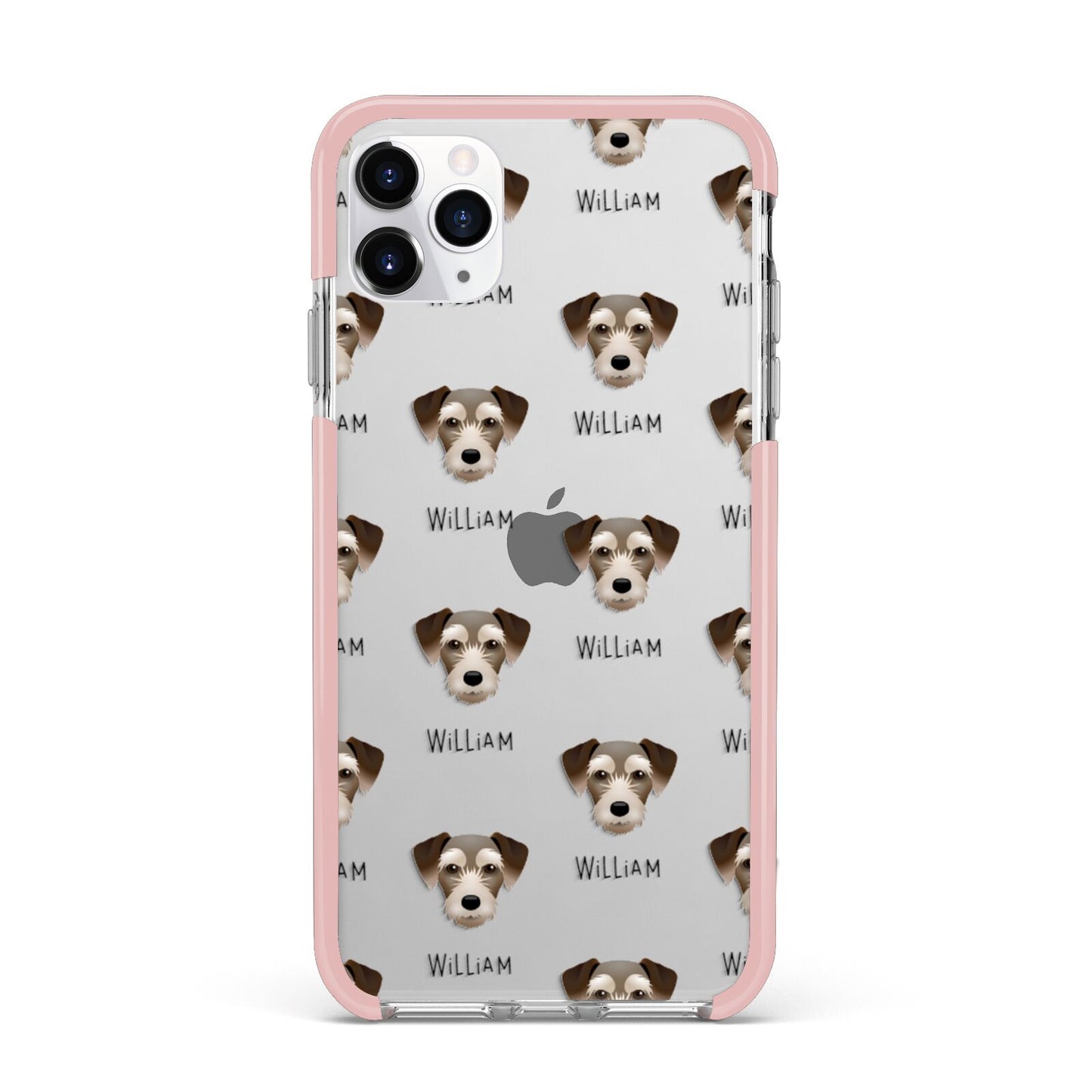 Miniature Schnoxie Icon with Name iPhone 11 Pro Max Impact Pink Edge Case