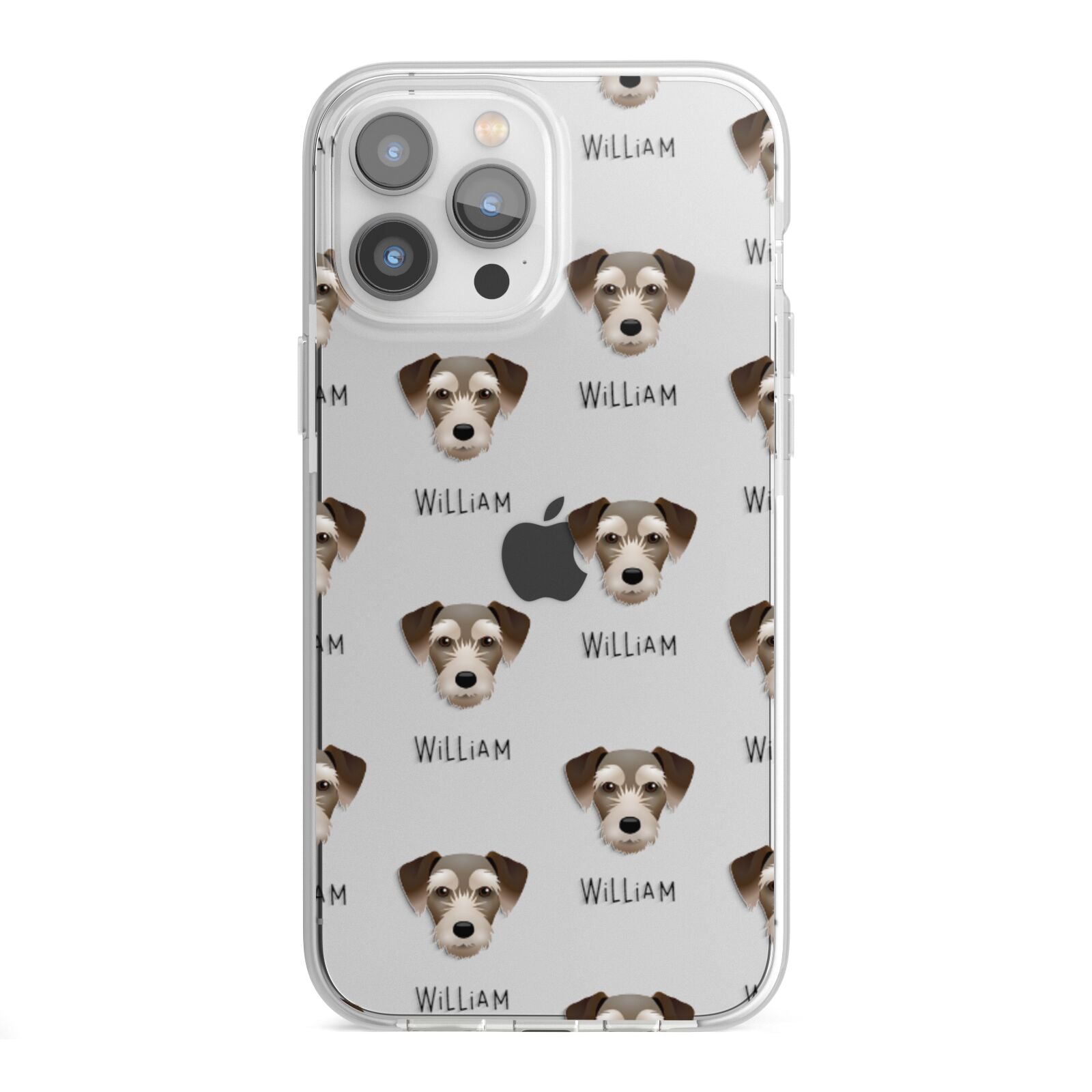 Miniature Schnoxie Icon with Name iPhone 13 Pro Max TPU Impact Case with White Edges