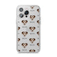 Miniature Schnoxie Icon with Name iPhone 14 Pro Max Clear Tough Case Silver