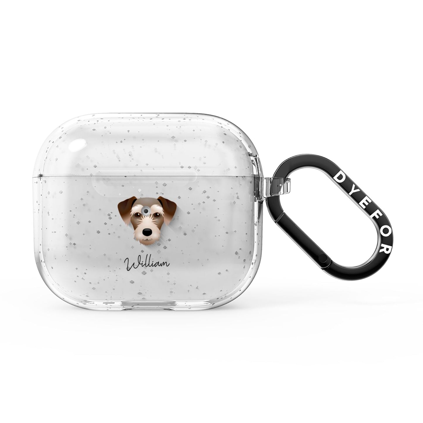 Miniature Schnoxie Personalised AirPods Glitter Case 3rd Gen