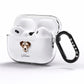Miniature Schnoxie Personalised AirPods Pro Clear Case Side Image