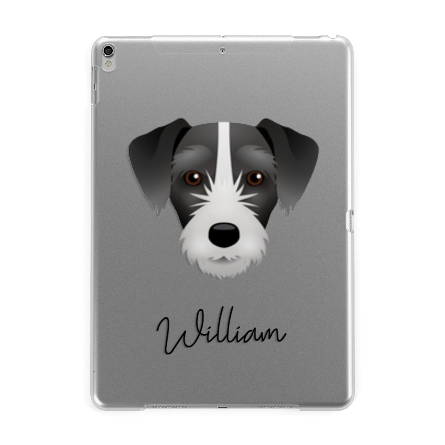 Miniature Schnoxie Personalised Apple iPad Silver Case