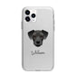 Miniature Schnoxie Personalised Apple iPhone 11 Pro Max in Silver with Bumper Case